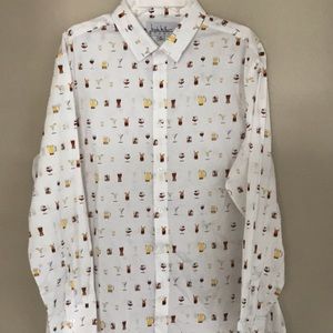 Nichole Miller Men’s Button Up Beer Shirt